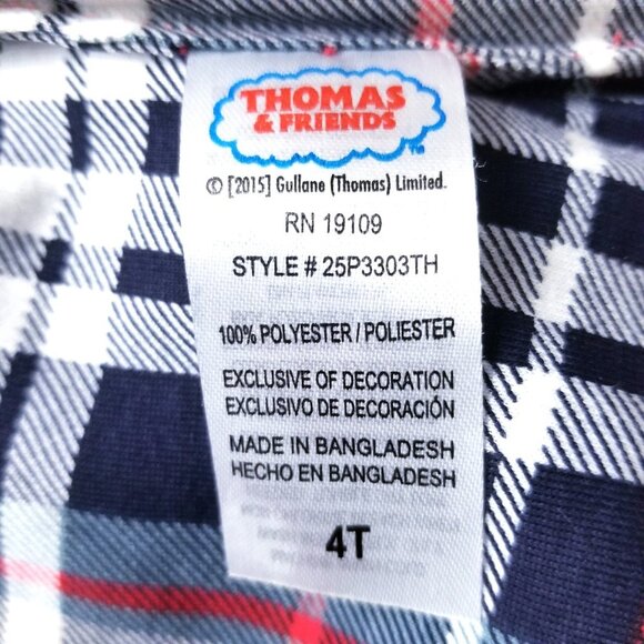 Thomas & Friends Boys Blue Full Zip Puffer‎ Vest Size 4T - Picture 7 of 10